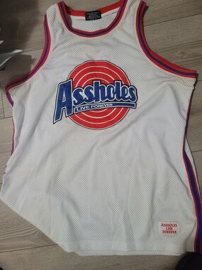 White Blue Red '69' Mesh Sports Jersey AssholeLive Forever
